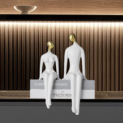 Scultura coppia minimalista
