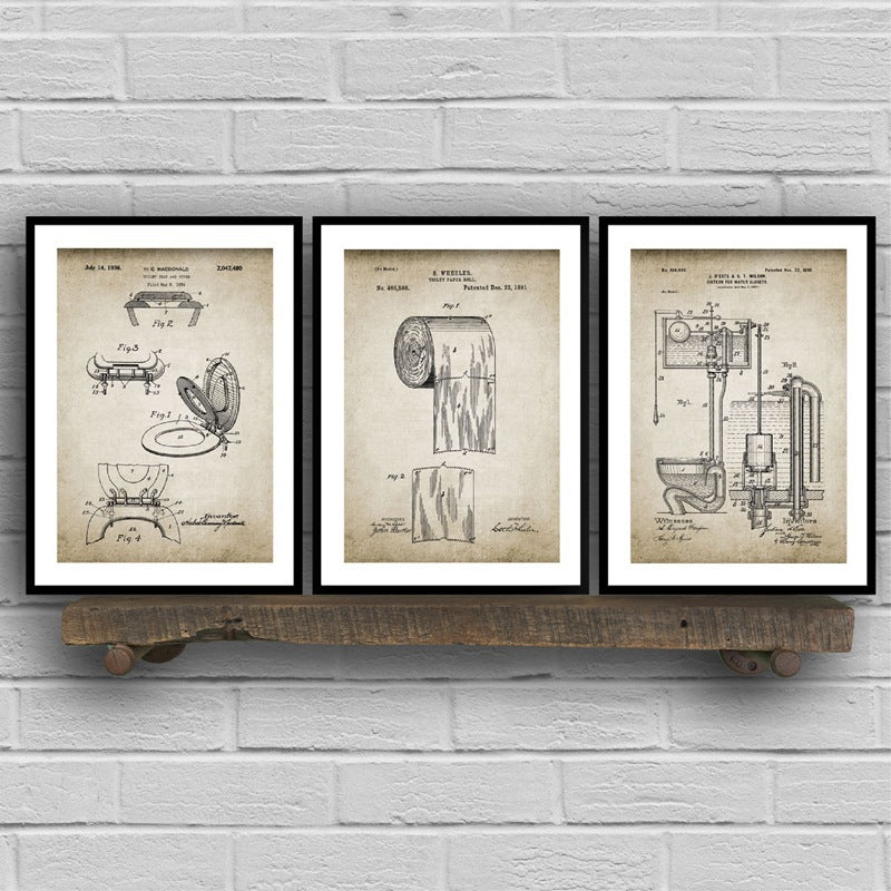 Quadro vintage bagno