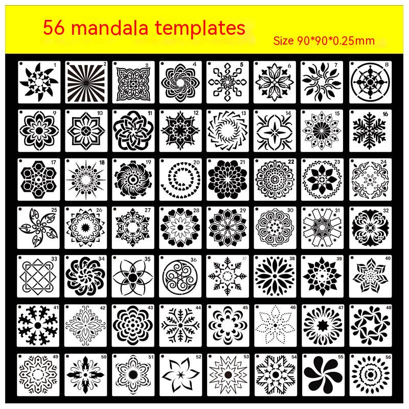 Stencil mandala