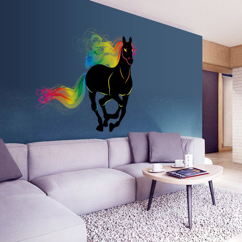 Adesivo cavallo colorato