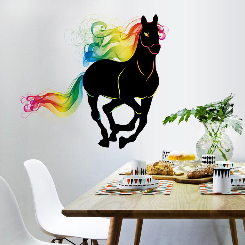 Adesivo cavallo colorato