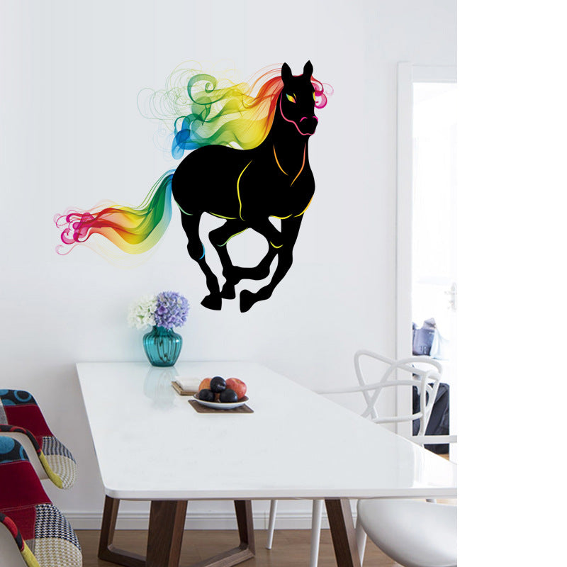 Adesivo cavallo colorato