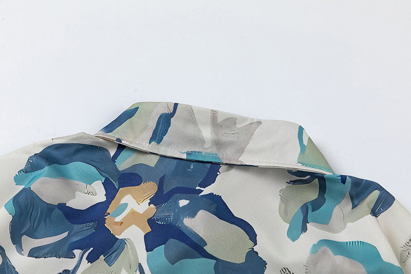 Camicia uomo stampa fiori