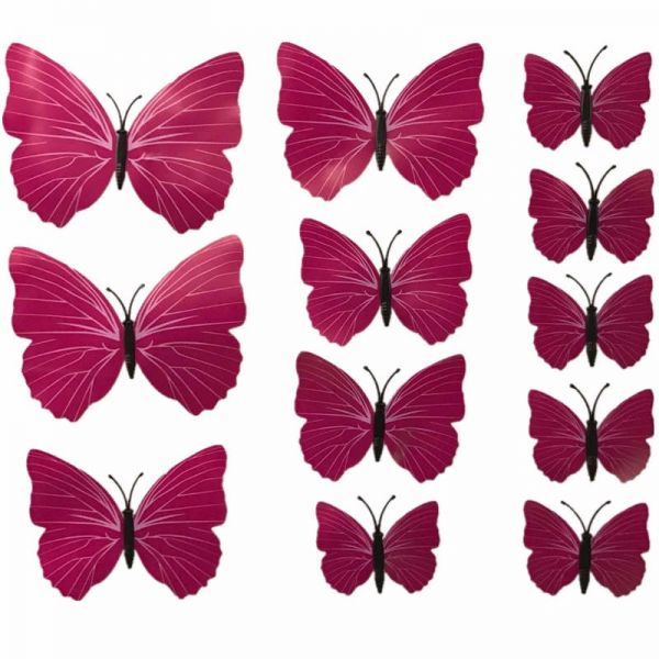 Adesivi farfalle 3D