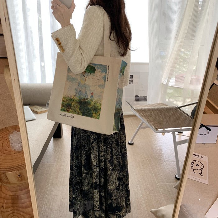 Borsa di tela con zip