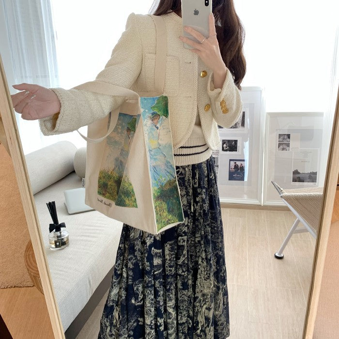Borsa di tela con zip