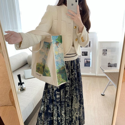 Borsa di tela con zip