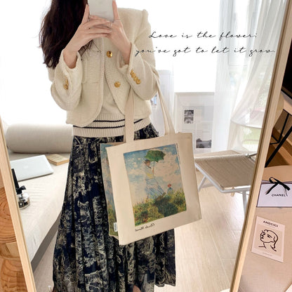 Borsa di tela con zip