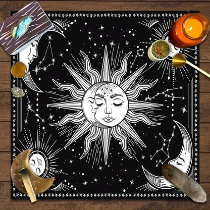 Tovaglia tarocchi fase lunare