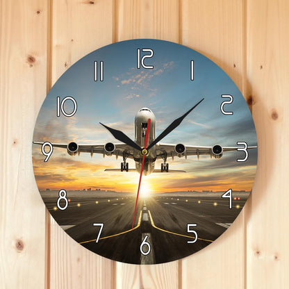 Orologio da parete Aeroplano tramonto