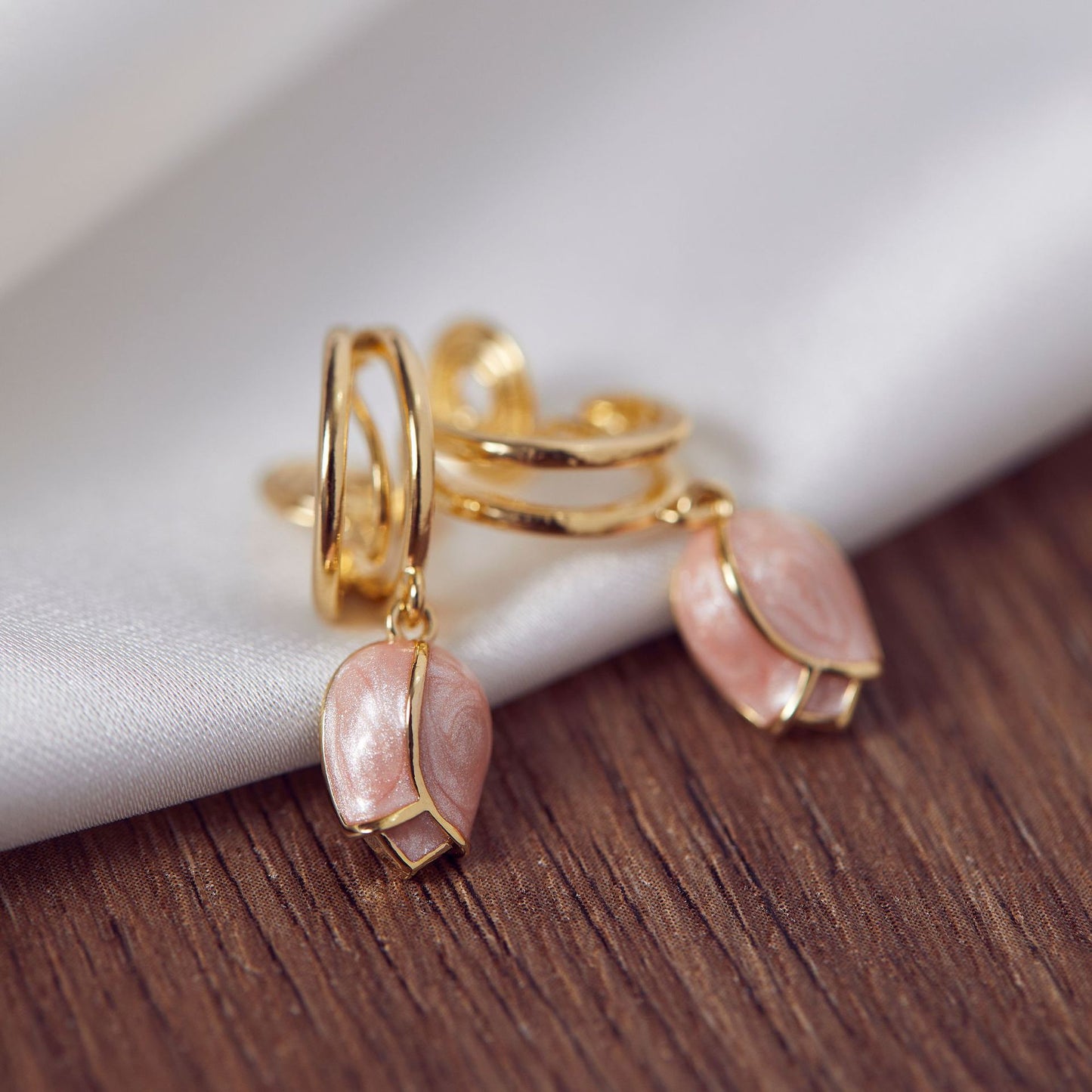 Orecchini clip fiori