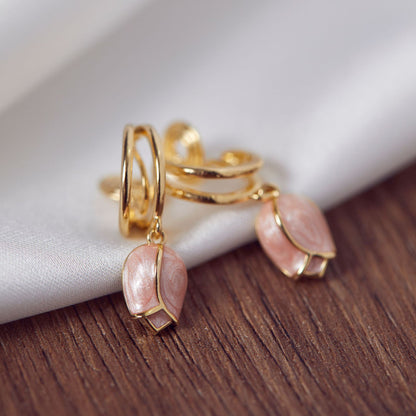 Orecchini clip fiori
