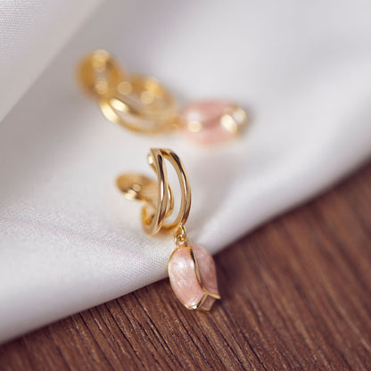 Orecchini clip fiori