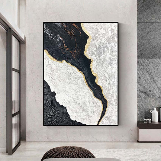 Quadro su tela Forme astratte dorate