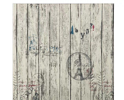 Adesivo murale Venatura di legno grigio cenere