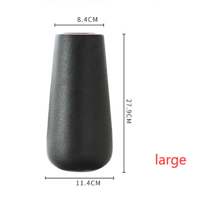 Vaso rosso forma a campana liscio