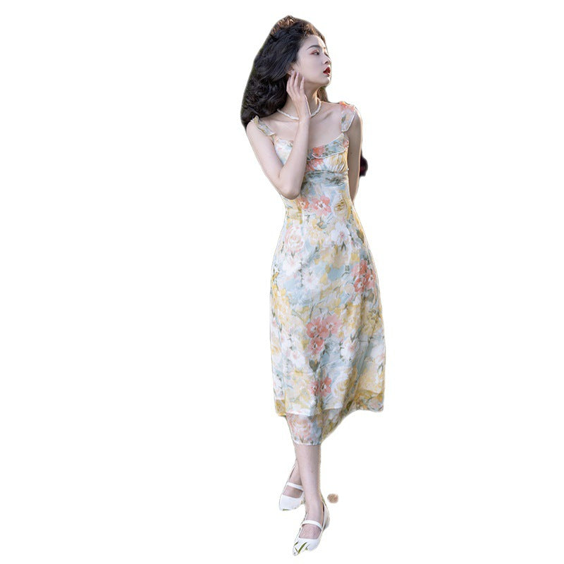 Vestito francese stampa fiori