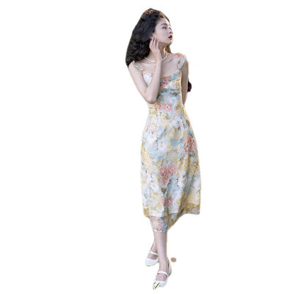 Vestito francese stampa fiori