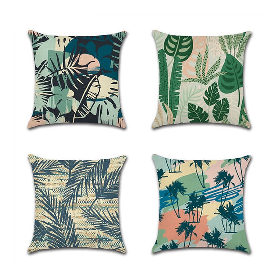 Federa cuscino fantasia tropicale