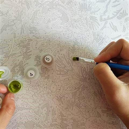 Kit dipingi con i numeri - fenicotteri