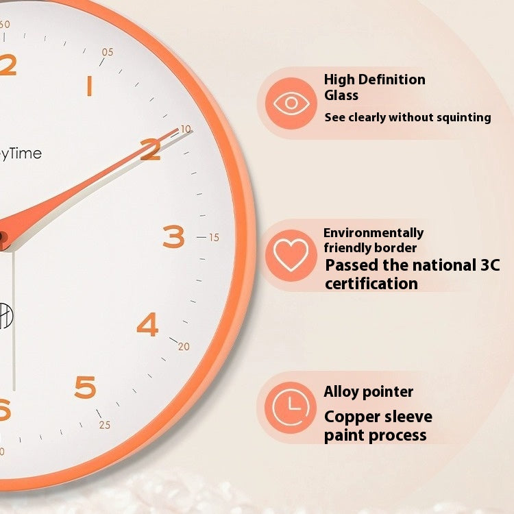 Orologio da parete Arancione retrò