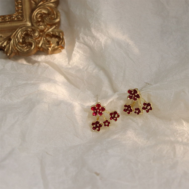 Orecchini Fiori Argento