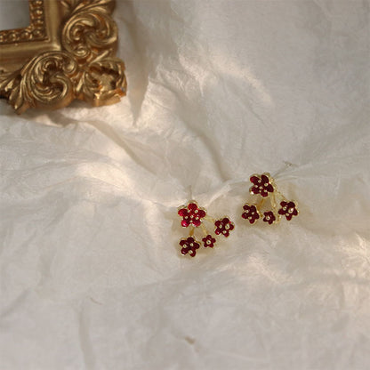 Orecchini Fiori Argento