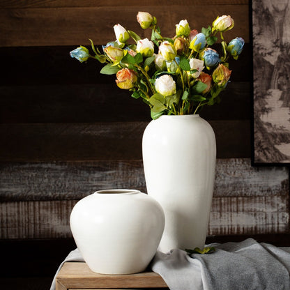 Vaso ceramica bianca stile nordico