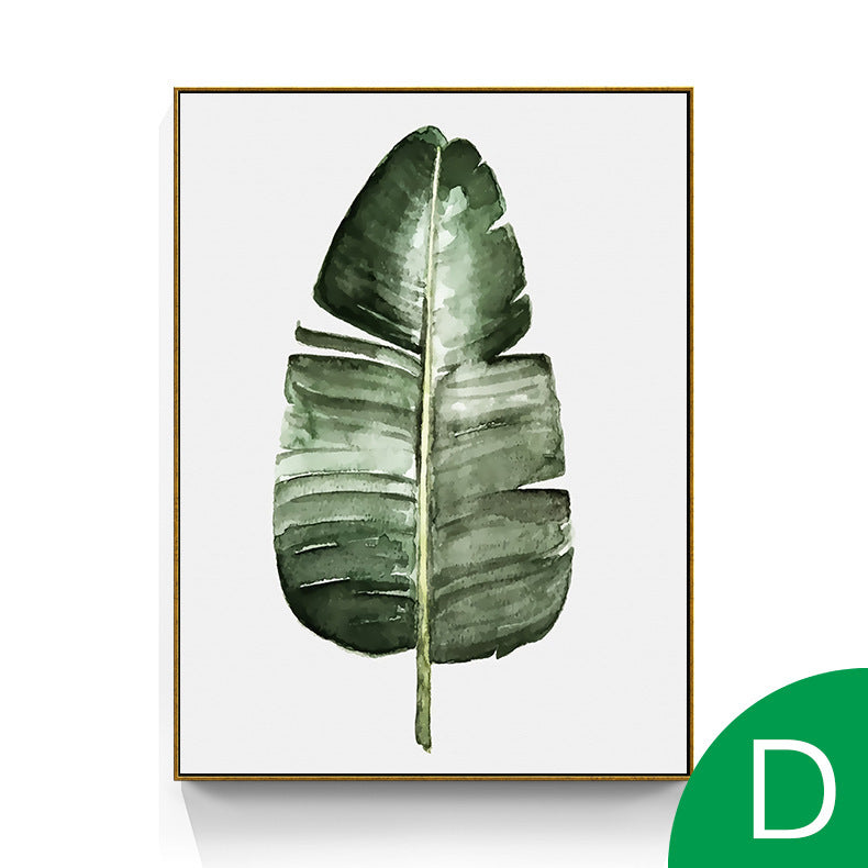 Quadro foglie verdi