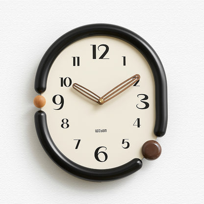 Orologio da parete Sagoma rossa con sfere