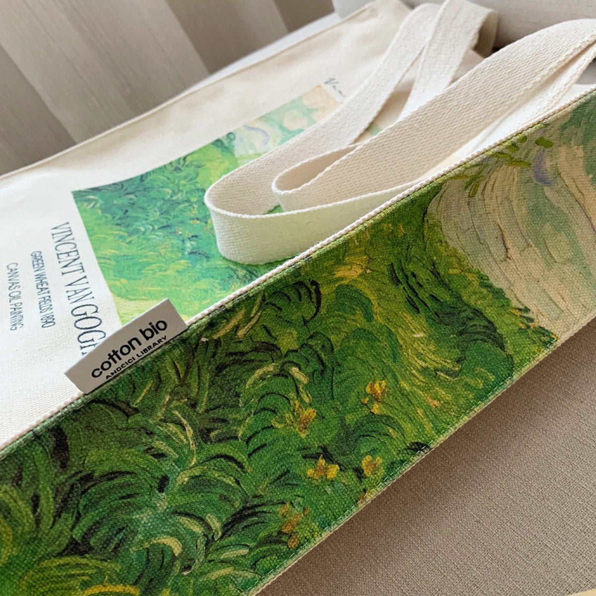 Borsa tela stampa pittura