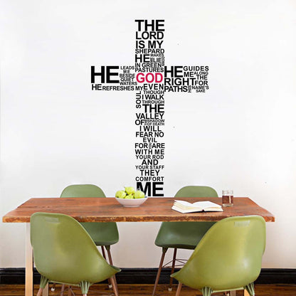 Wall decal lettere e croci