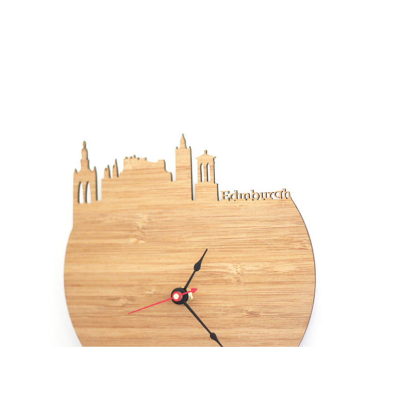 Orologio da parete Skyline edinburgh legno