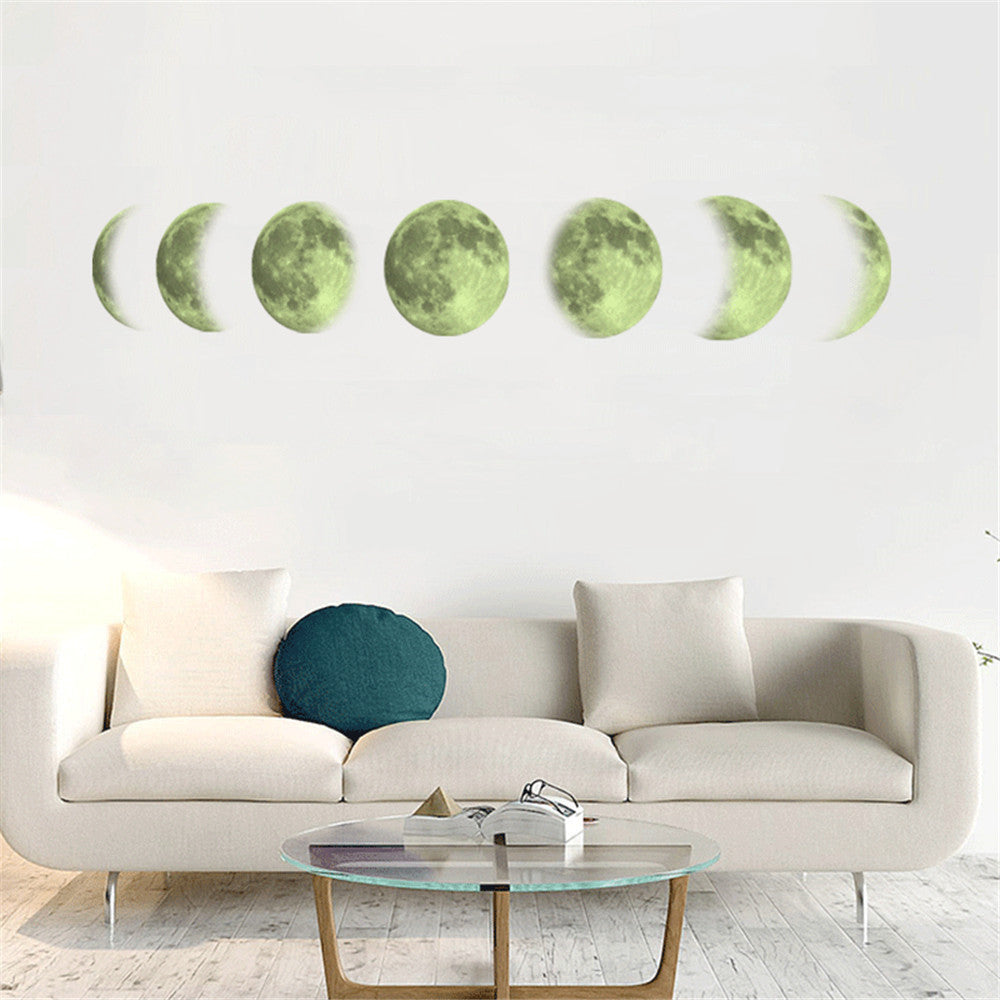 Adesivo murale Luna Fosforescente