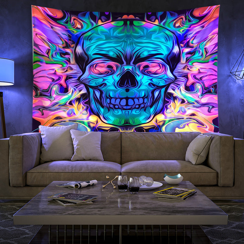 Arazzo mandala fluorescente