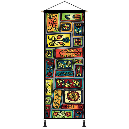 Quadro su tela Mandala indiani colorati
