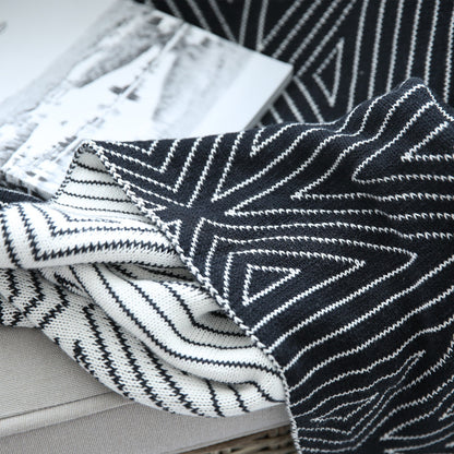 Coperta cotone geometrica