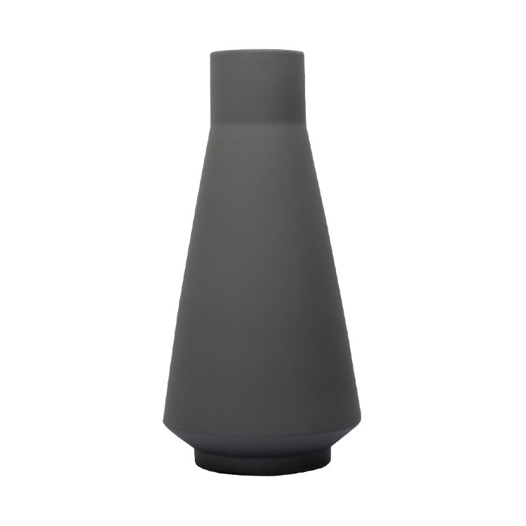 Vaso alto verde con rete bianca