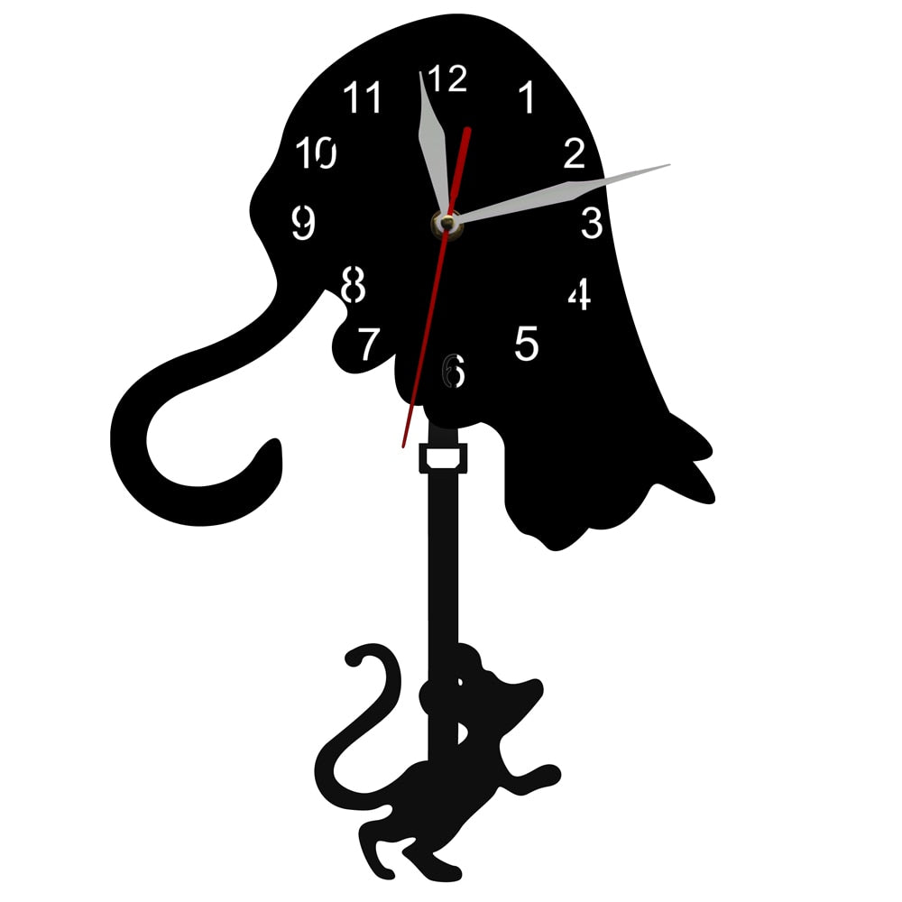 Orologio da parete Silhouette elefante