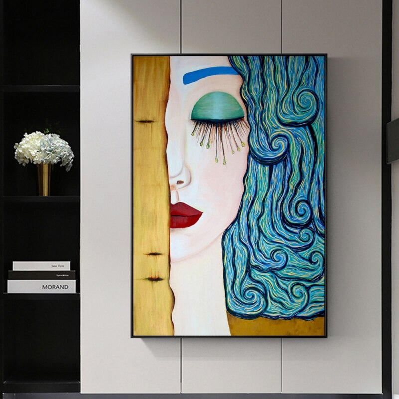 Quadro donna astratta