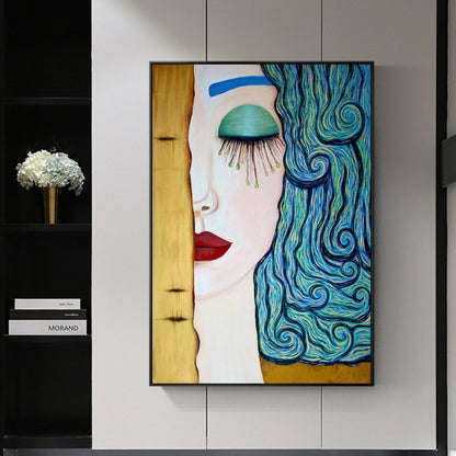 Quadro donna astratta