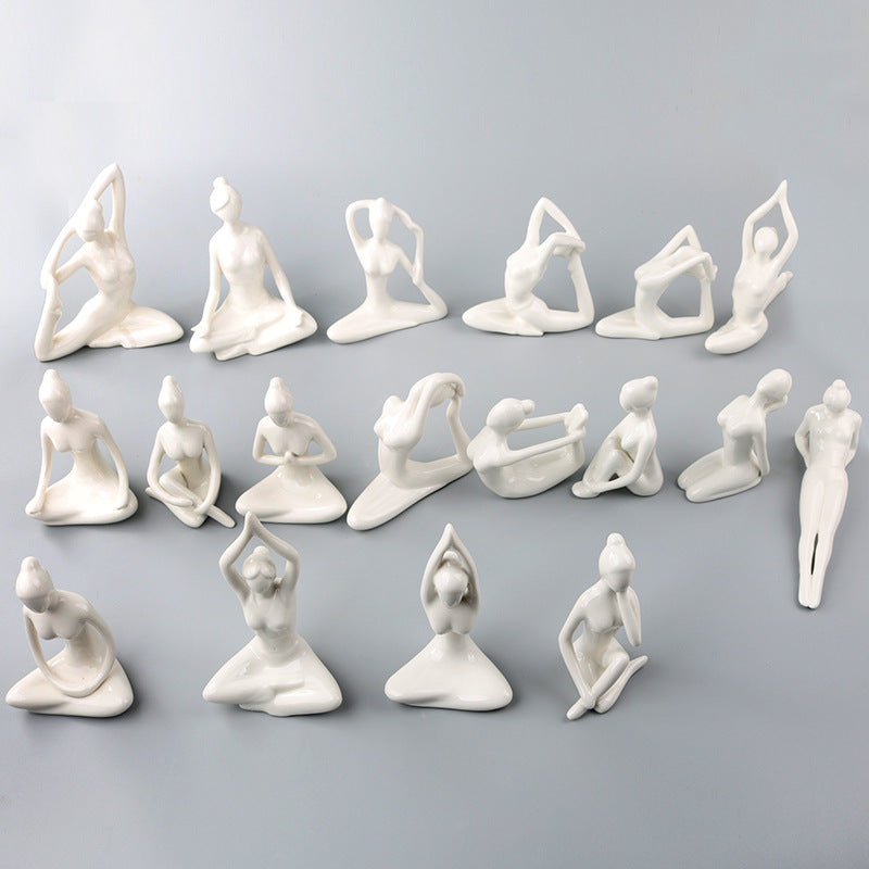 Scultura ragazza yoga