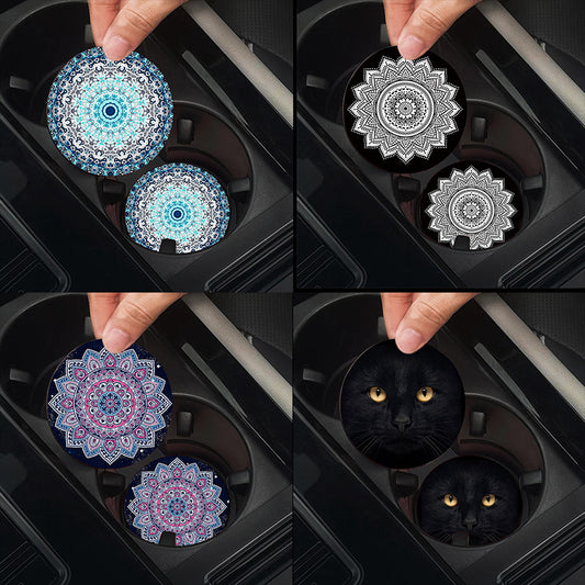 Sottobicchiere turchese mandala arabesco