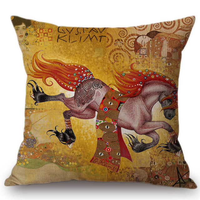Cuscino stile pittura impressionista