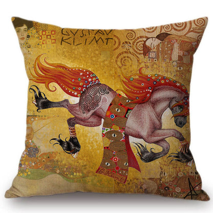 Cuscino stile pittura impressionista
