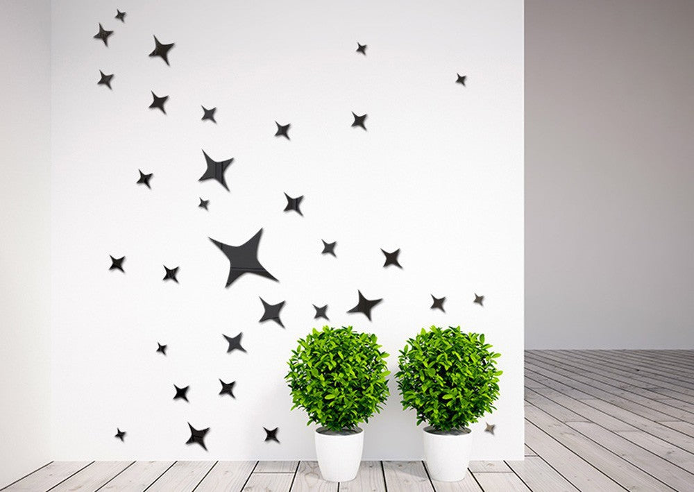 Specchio murale stella 3D