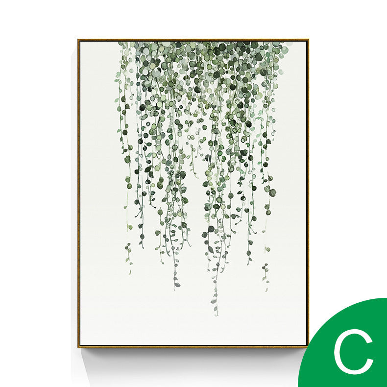 Quadro foglie verdi