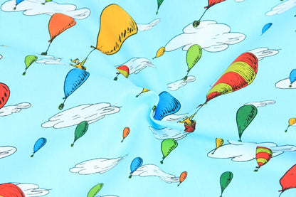 Tessuto cotone stampa cielo