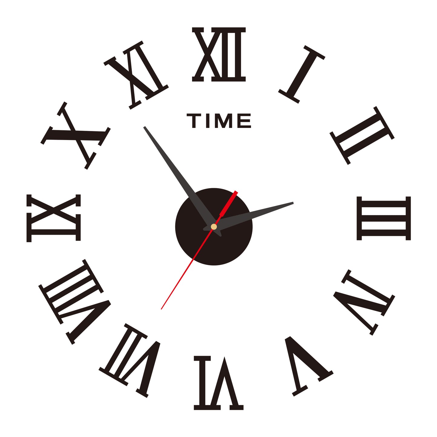 Orologio da parete Numeri neon verde