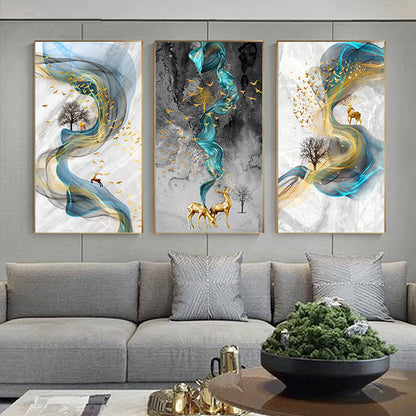 Quadro alce astratto